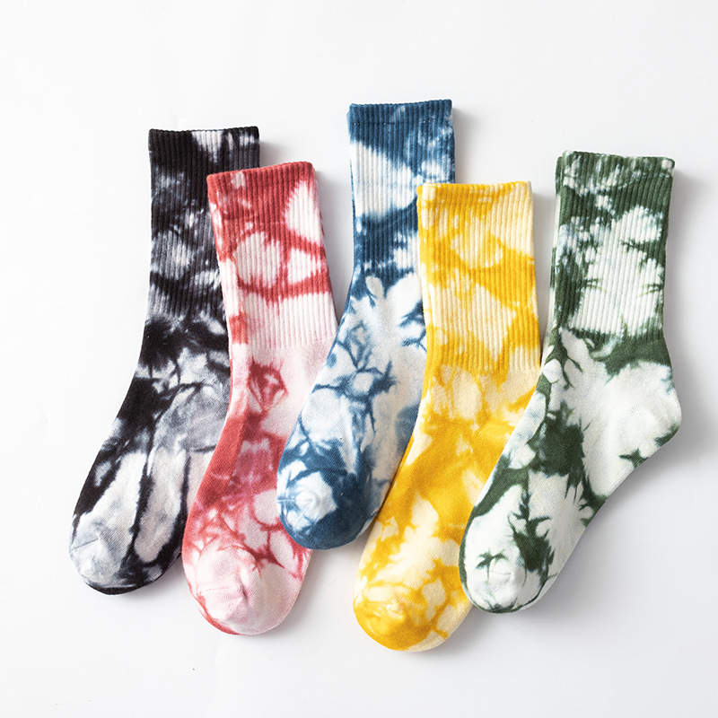 Cotton Unisex Tie Dye Socks (Pack of 3)